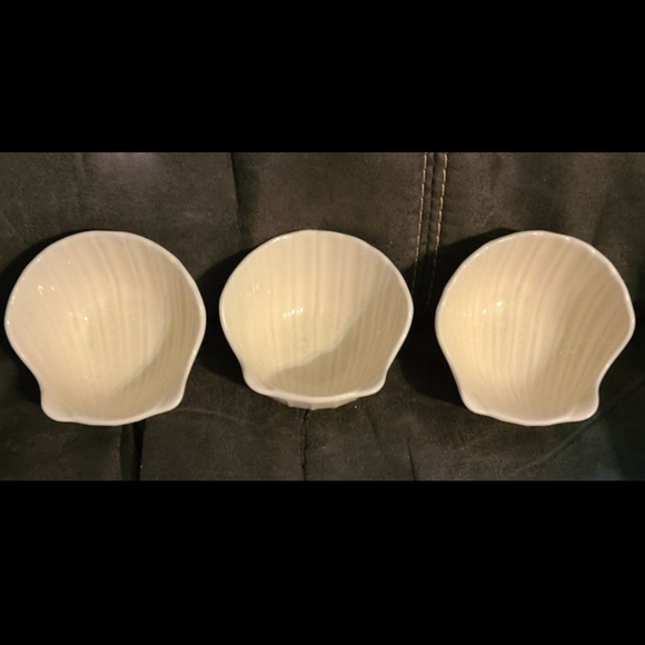 3pc Seashell Stoneware Bowls From Pier 1 - Picture 2 of 6